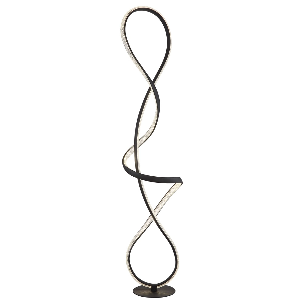 Design floor lamp Swirl Black