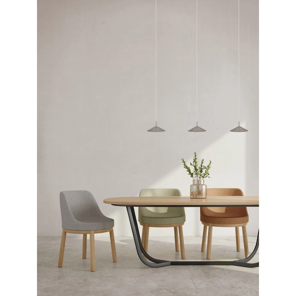 3-light pendant lamp Ceppo nickel Ø 18cm Masterlight 8718121358529