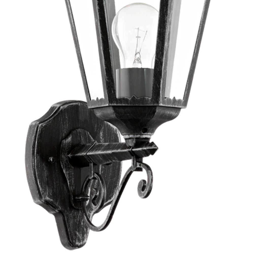 Wall lamp Navedo black silver Eglo 9002759934576