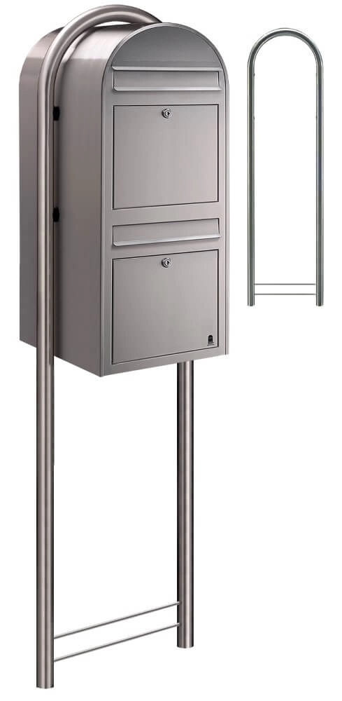 Mailbox Duo i Stainless steel Bobi 6417237014115