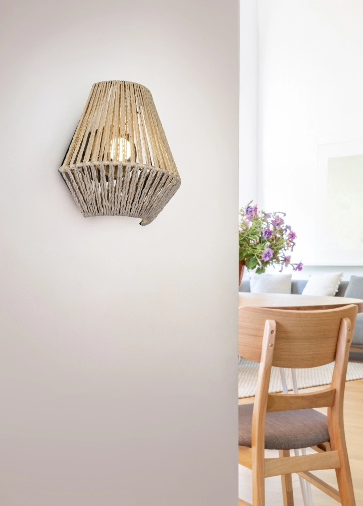 Rattan wall lamp Lira Rechargeable Trio 4017807643183