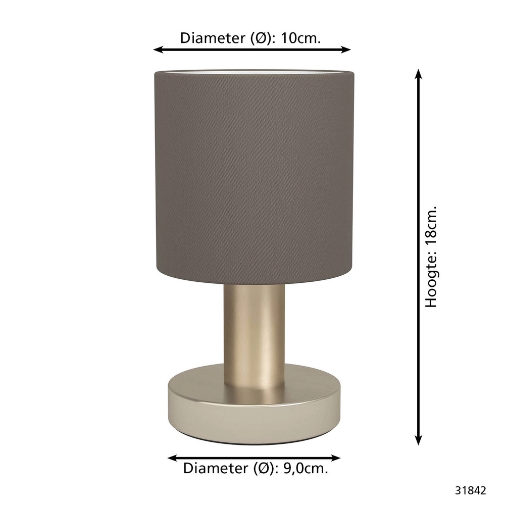 Table lamp Montetto nickel Eglo 9002759318420