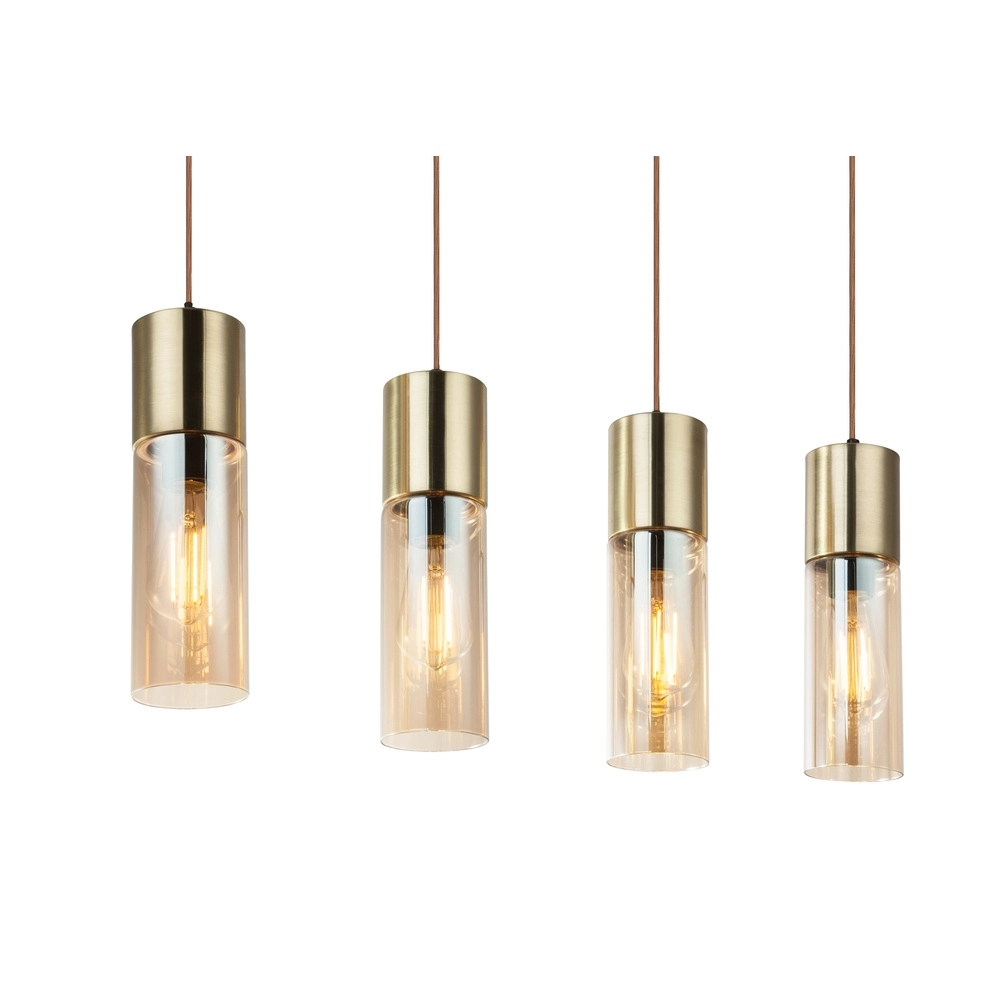 4-light pendant lamp Annika Gold design Globo 9007371370214