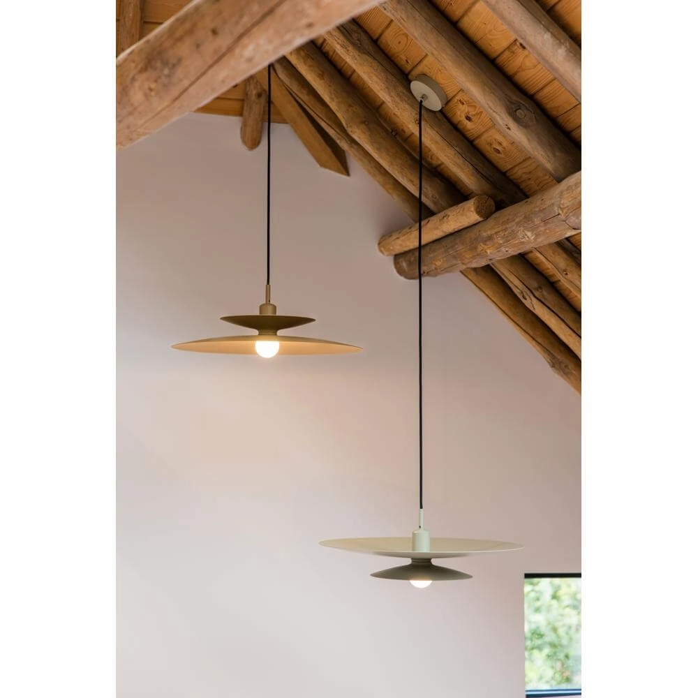 Pendant lamp Linares umbrella brown Ø 50cm Artdelight 8720701101678