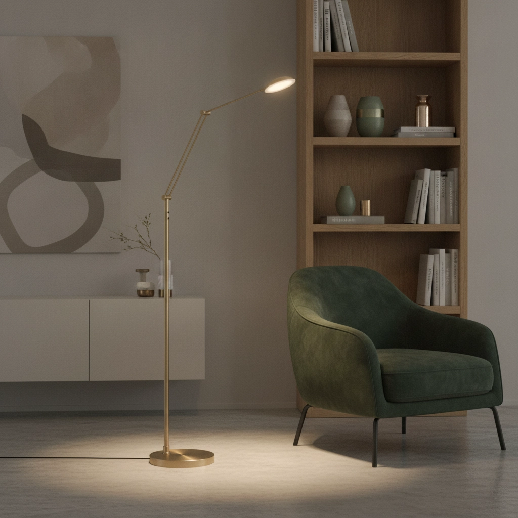 Classic reading lamp Palermo bronze