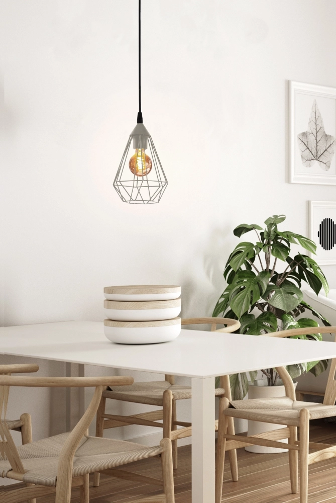 Grey pendant lamp Tarbes ankle Eglo 9002759430214