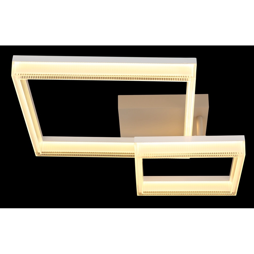 Modern ceiling lamp Zara sand brown square Globo 9007371576074