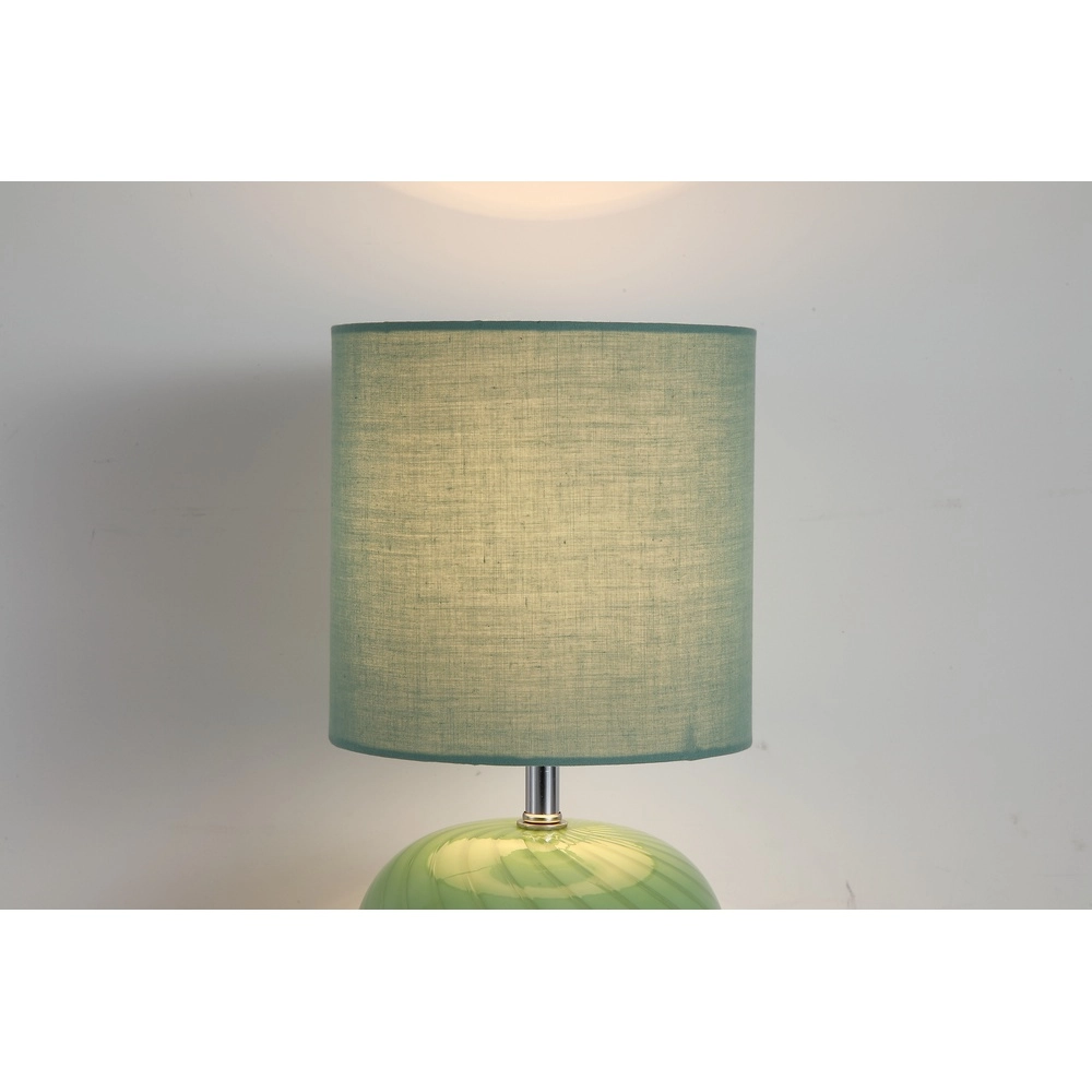 Table lamp Fete green Searchlight 5053423301693