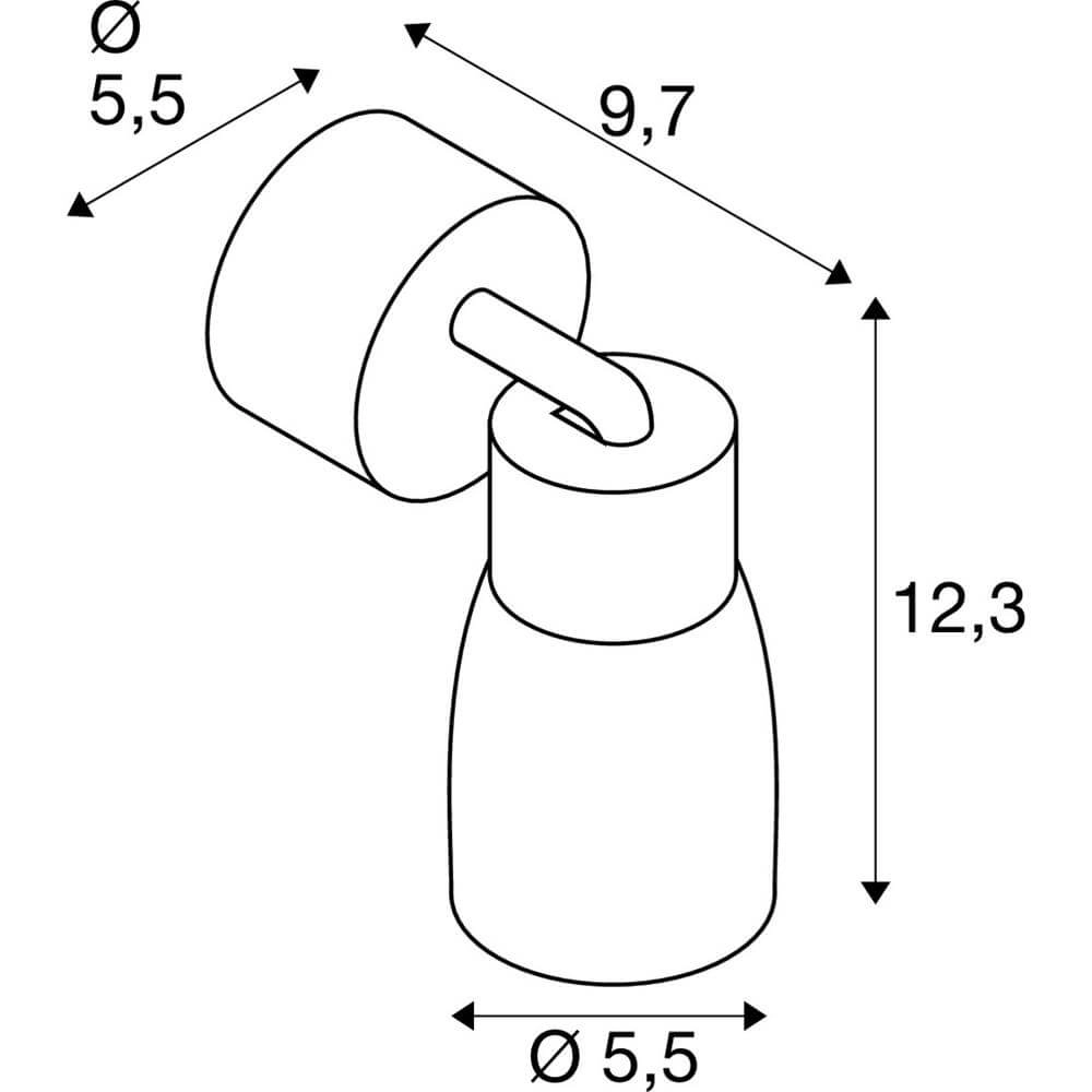 Surface-mounted spot Puri 2.0 Dome white single SLV 4024163294324