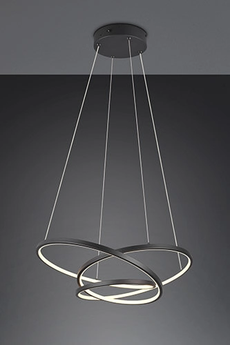 Vide pendant lamp Darvin black - 62cm Trio 4017807616026