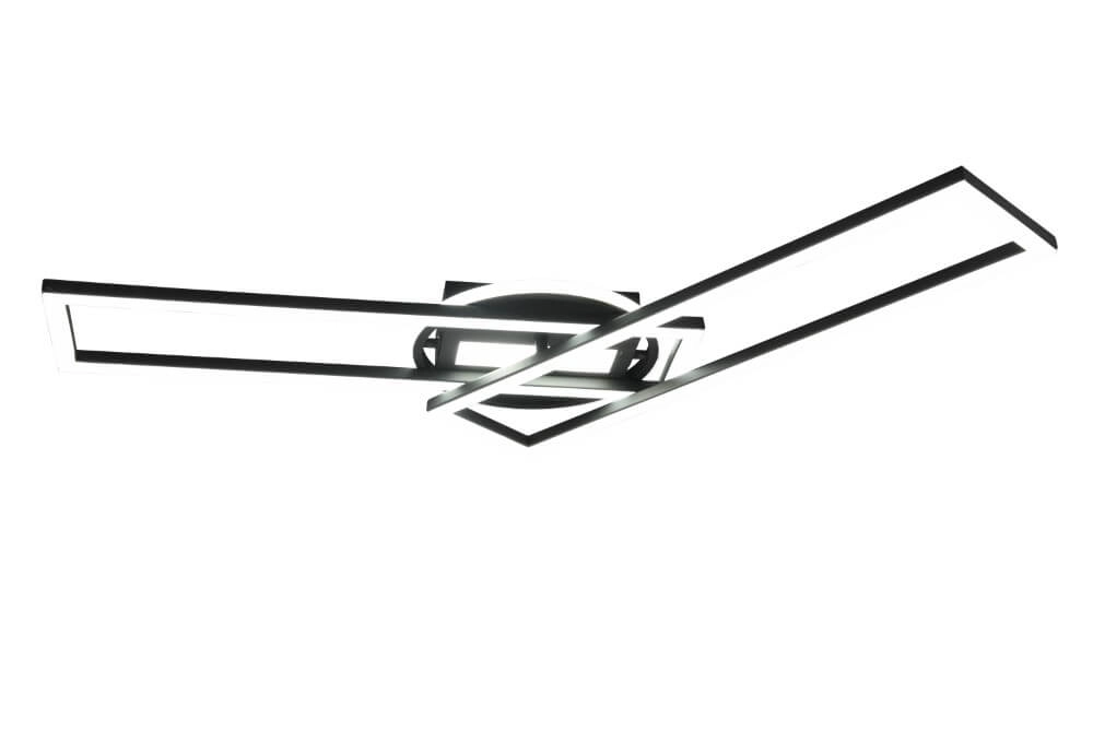 Adjustable LED ceiling lamp Twister black Trio 4017807540581
