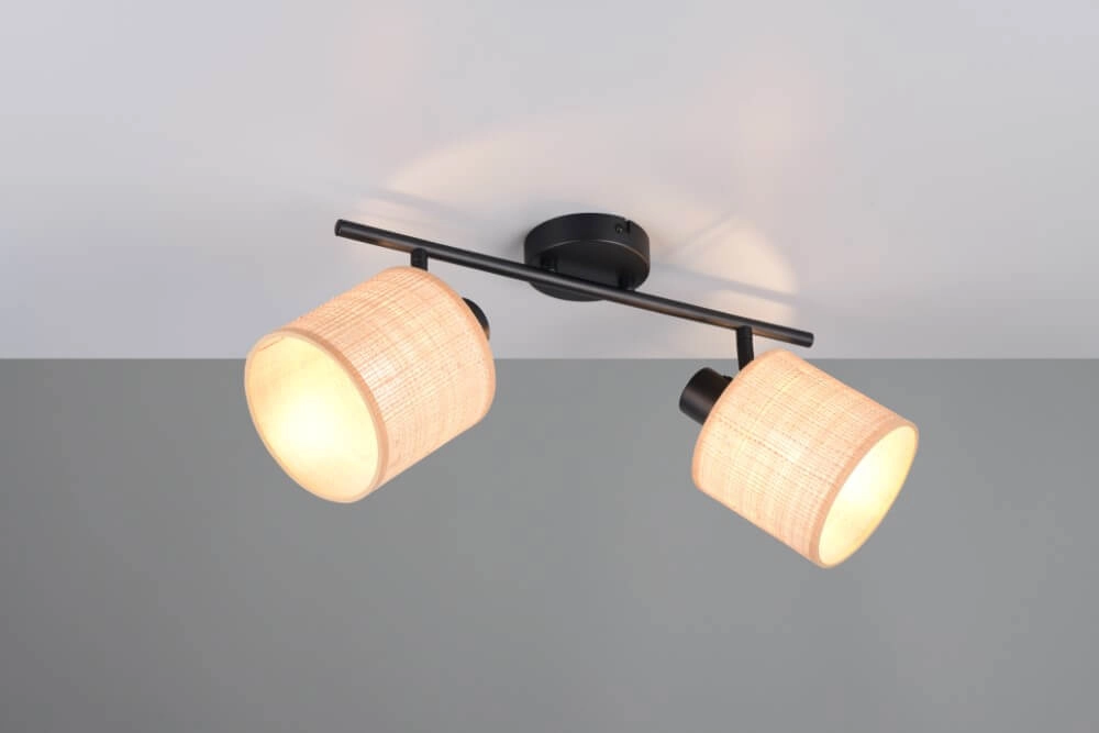 2-light ceiling lamp Aimee with cream caps Trio 4017807637342