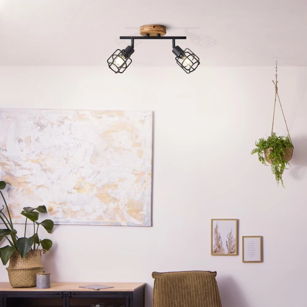 Industrial ceiling lamp Gwen 2-light Brilliant 4004353409813