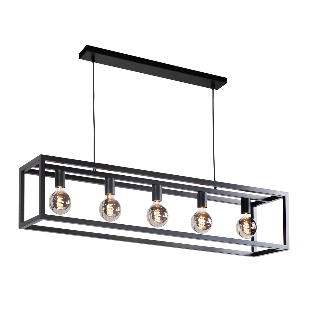 Design pendant lamp Fragola 120cm 5-light black