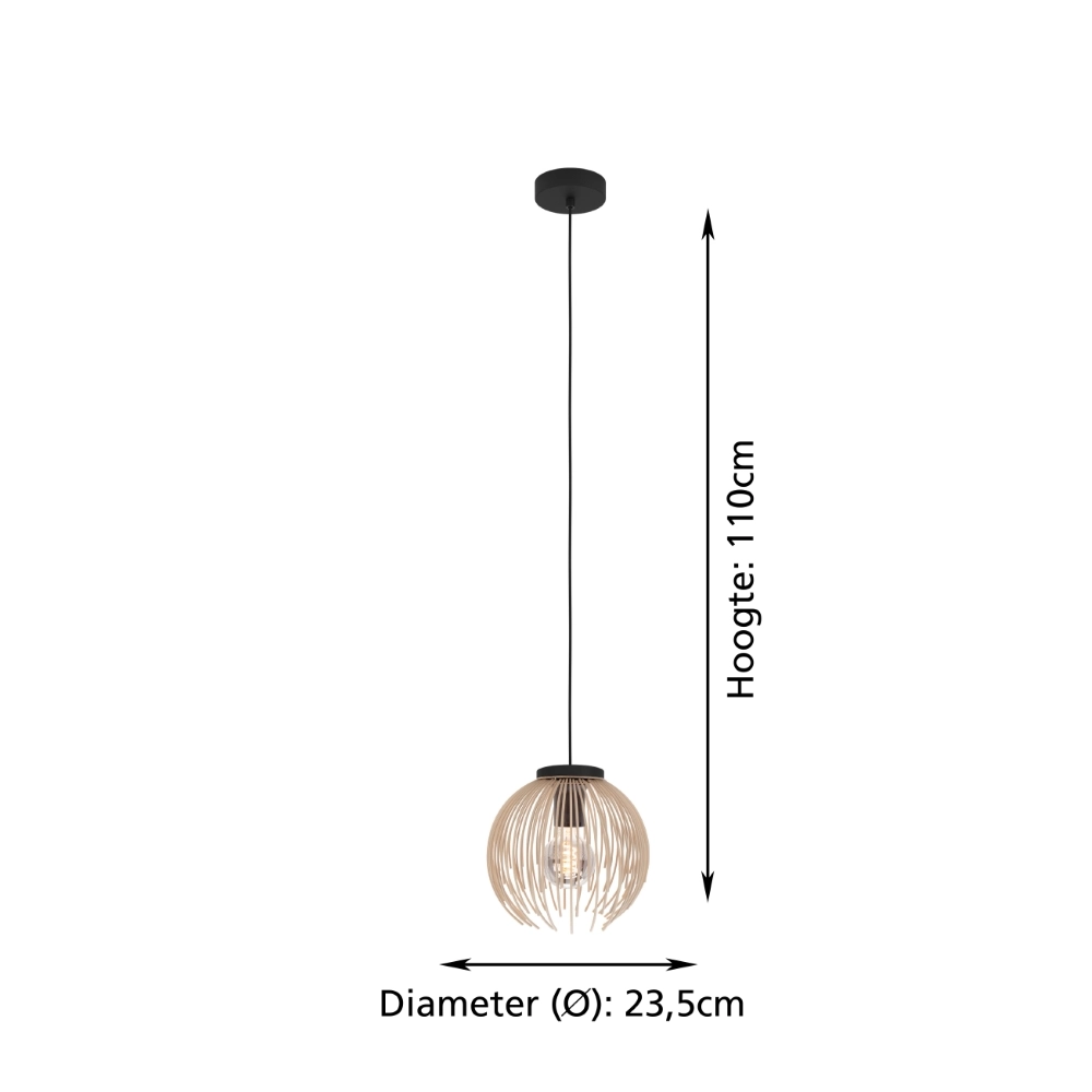 Design pendant lamp Alhabia Ø 23.5cm sand brown Stars of Light 9008606353101