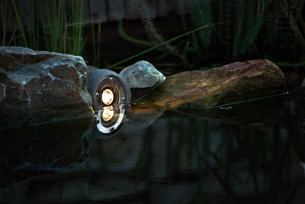 LED garden spot Lapis 12V 3w - 3000K cobblestone stone gray GardenLights 5907800855999