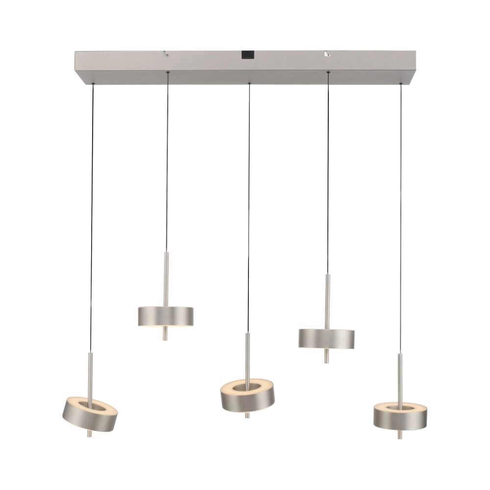 5-light pendant lamp Q-Rotate Aluminum Modern Paul Neuhaus 4012248383186