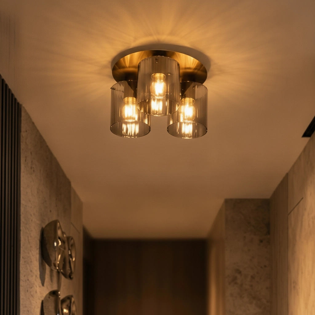 Design ceiling lamp Mirbi 3-light black