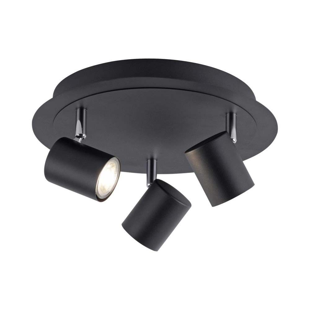 Black surface mounted spot Tarik with led