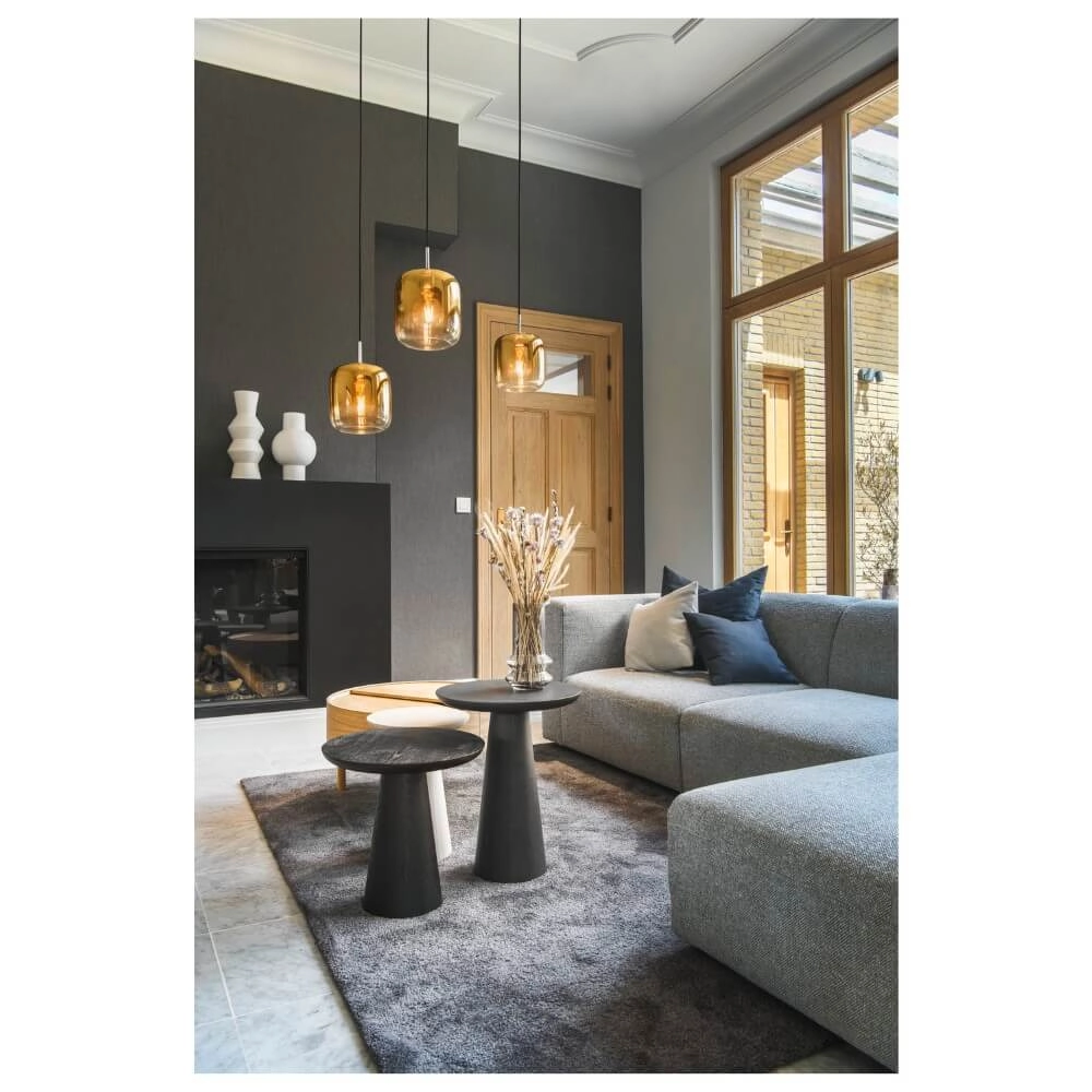 Glass pendant lamp Pantilo gold glass - Ø20cm SLV 4024163266451