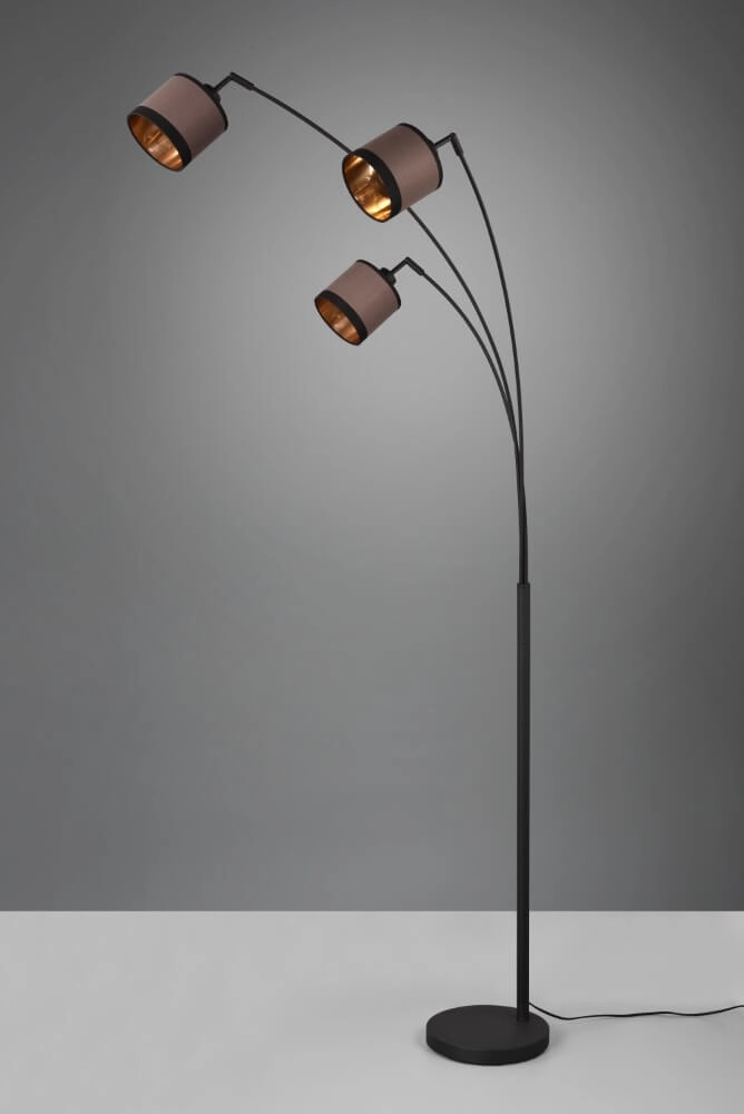 Standing lamp Davos taupe 3-light Trio 4017807574364