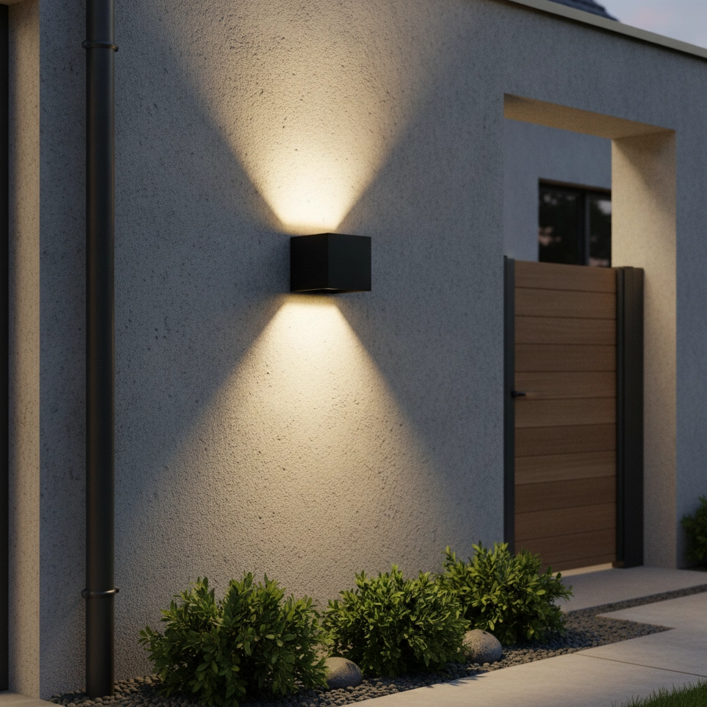 Square surface-mounted spot Como anthracite