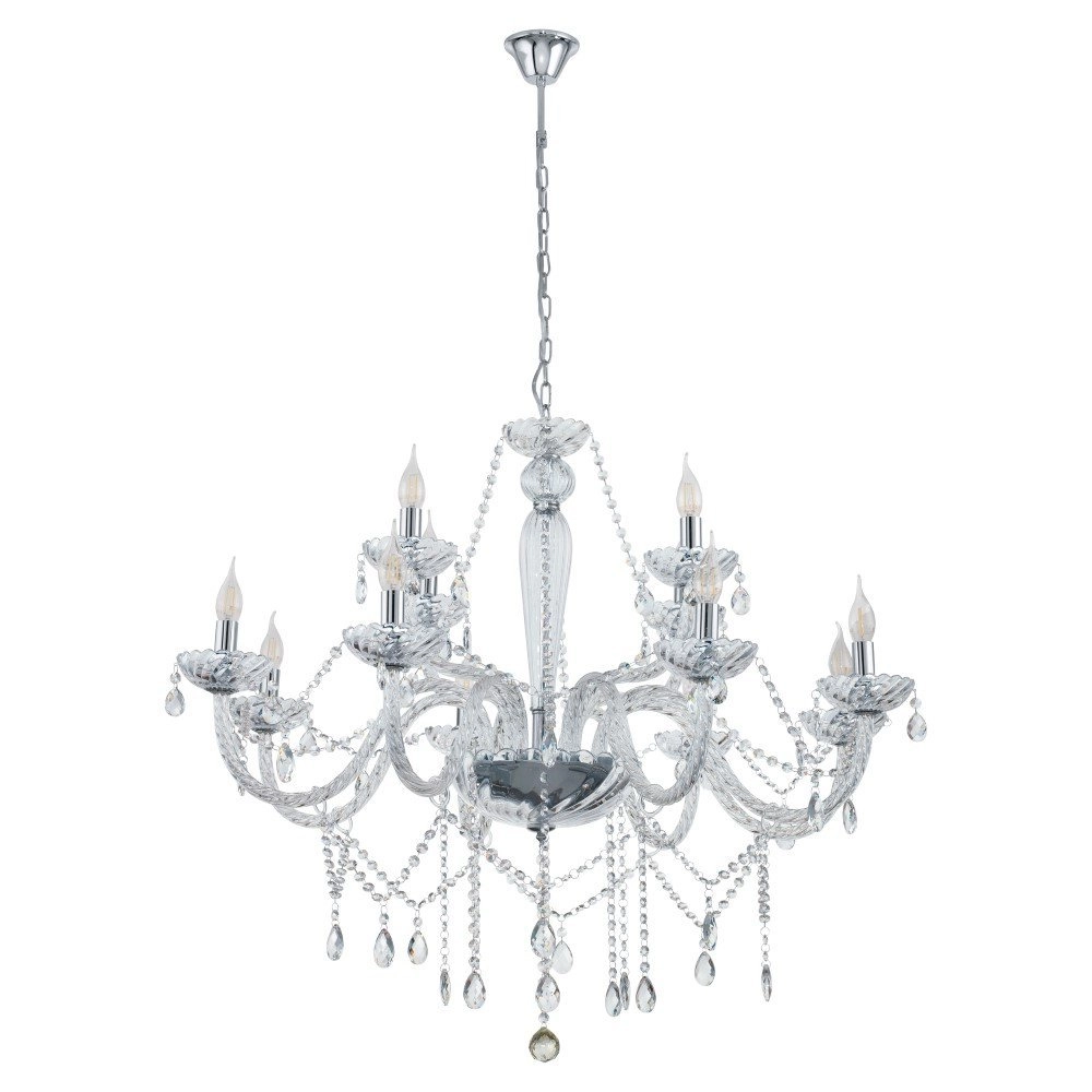 Chandelier Basilano 1 100cm 12-light gray