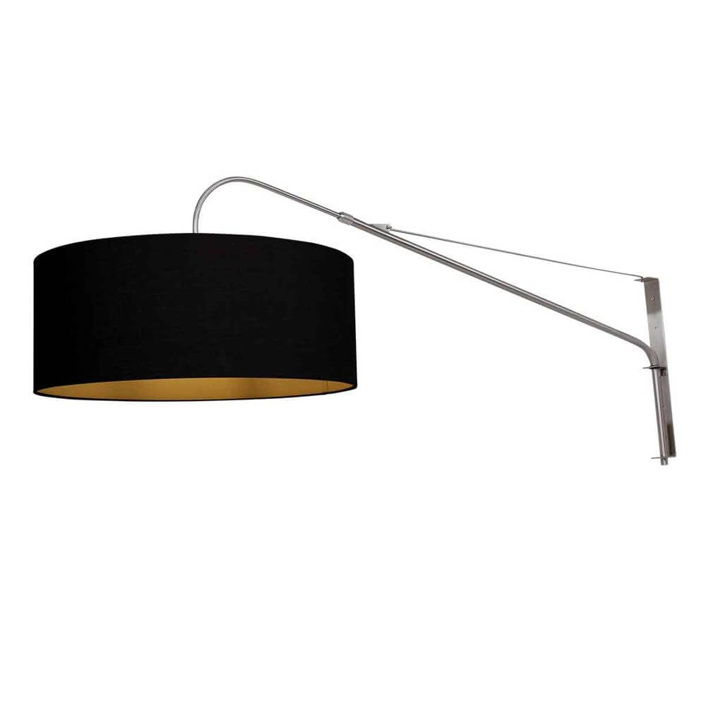 Wall lamp Elegant Classy metal with black shade Steinhauer 8712746175462