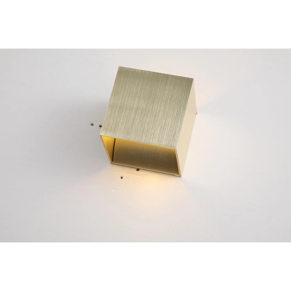 Square wall lamp Sifor Brushed gold Lyora 5053423285054