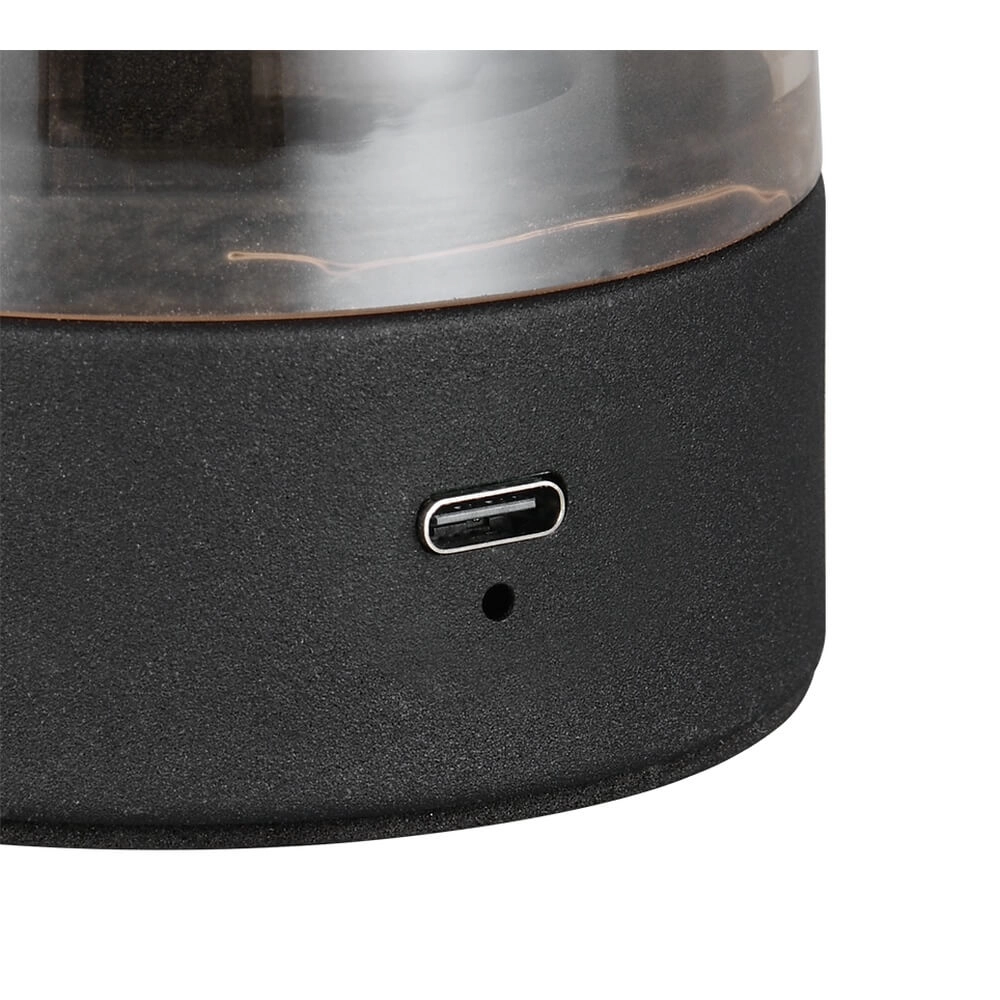 Table lamp Dooley rechargeable with amber glass Trio 4017807643213