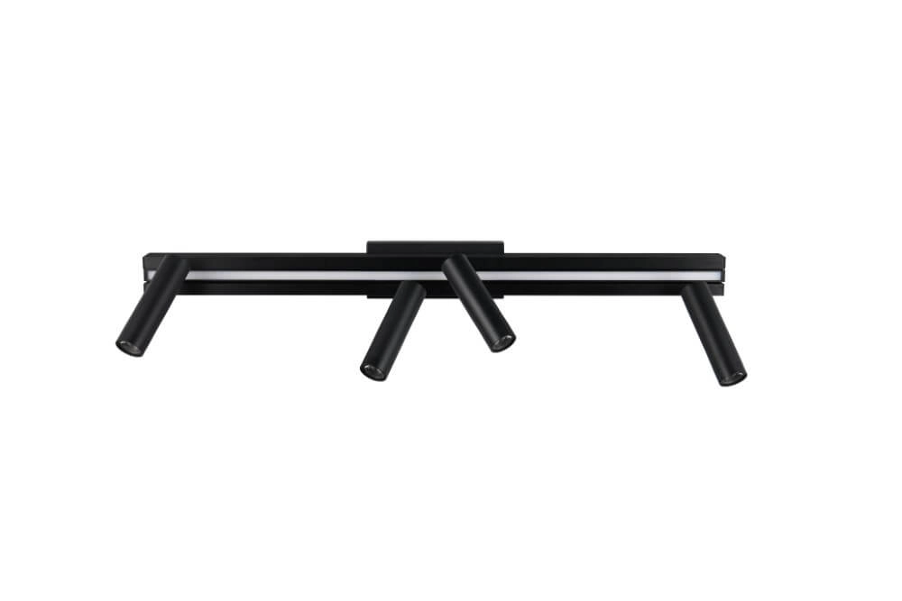 4-light LED spot Zeno black Trio 4017807622904