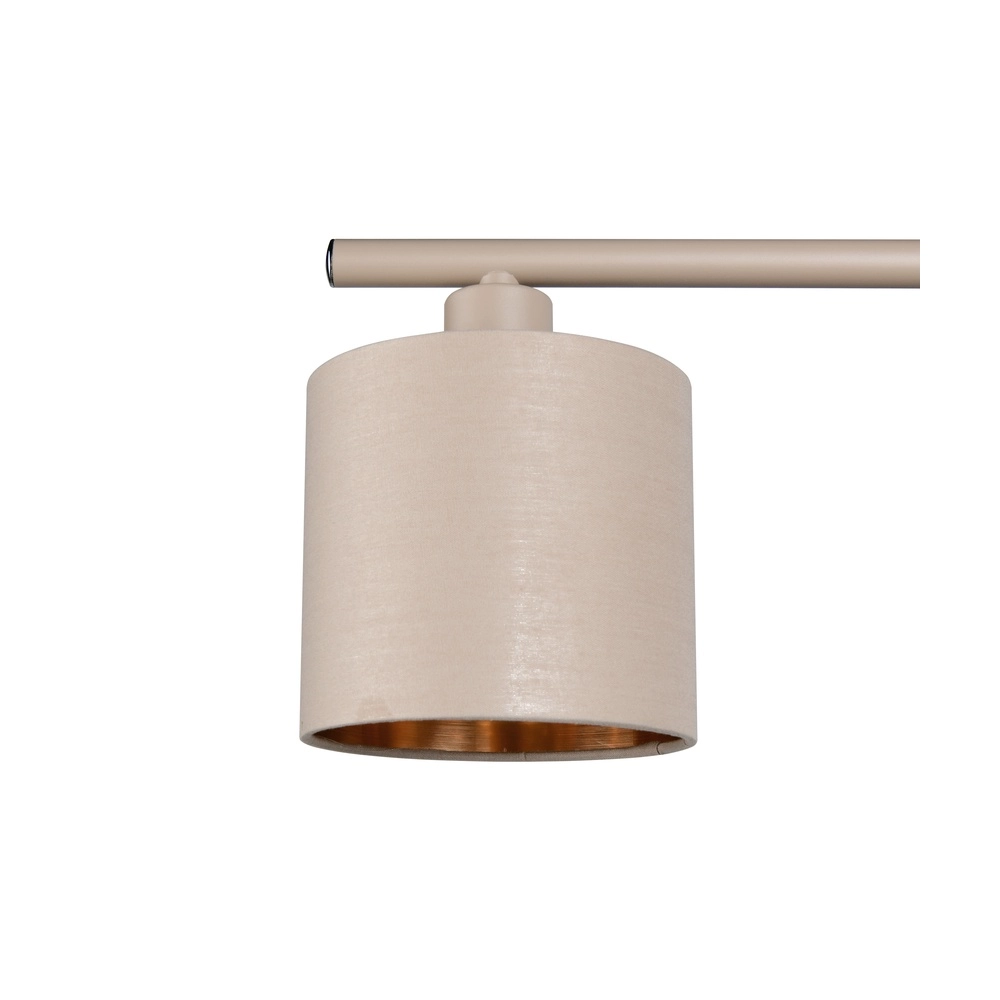 4-light pendant lamp Tommy sand brown