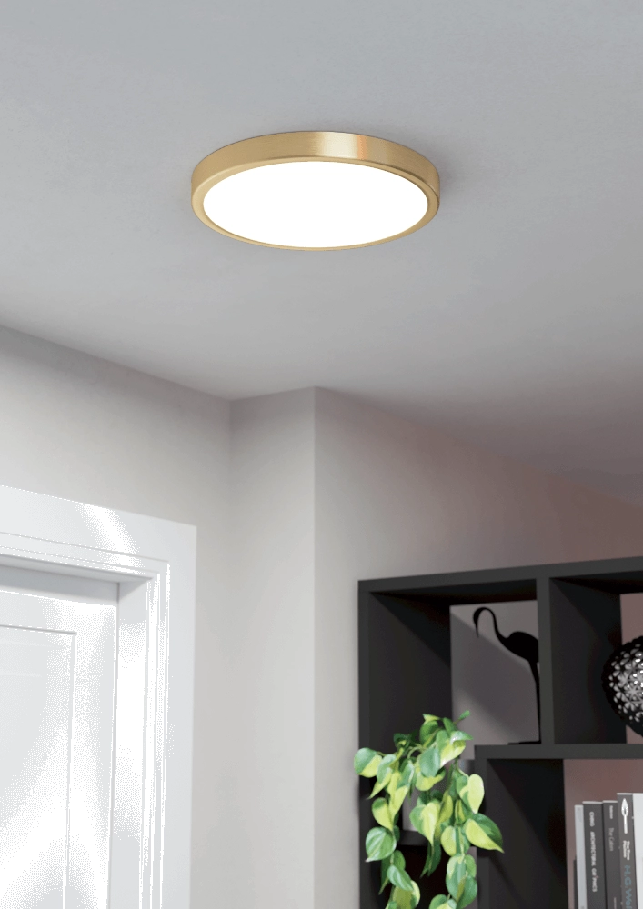 Brass ceiling lamp Fueva 5 Ø 28.5cm Eglo 9008606229574