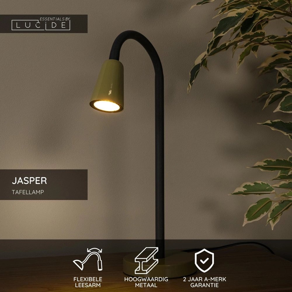 Desk lamp Jasper Green Lucide 5411212650313