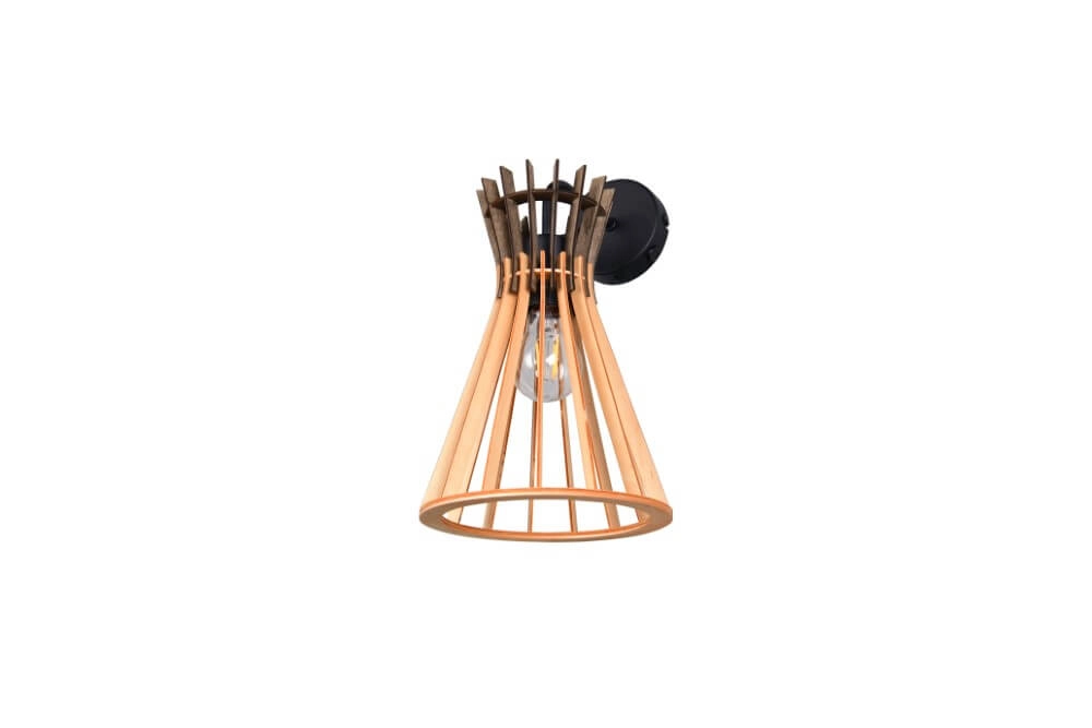 Design pendant lamp Alice wood Trio 4017807637366