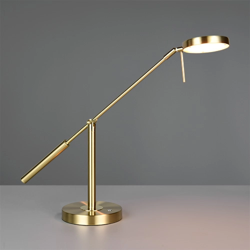 Desk lamp Monza brass Trio 4017807693294
