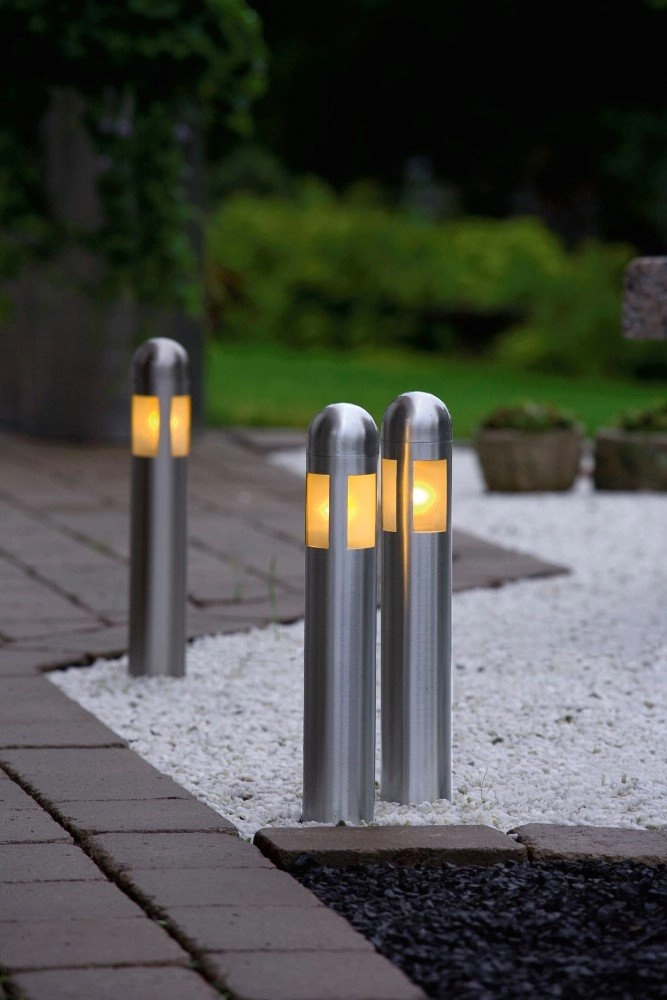 Garden lamps 12 volt Amalfi (3x) 35cm metallic grey KonstSmide 7318307451009