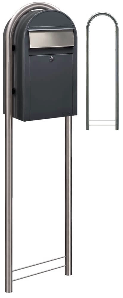 Mailbox Grande 7016 i Dark grey Bobi 6417237033147