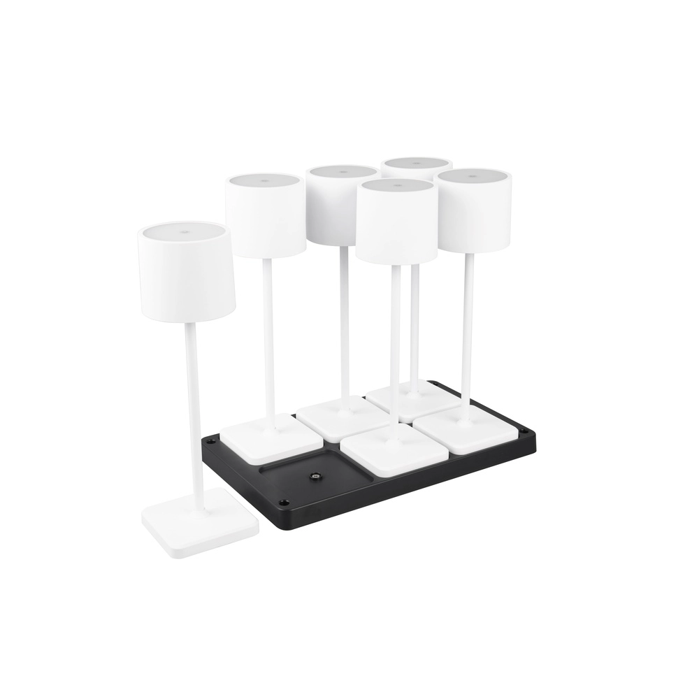 Set of 6 table lamps Fernandez white Trio 4017807601671