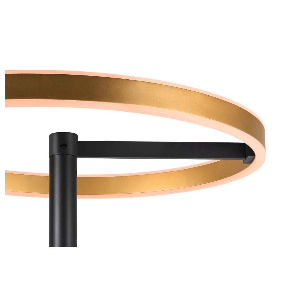 Black with gold design floor lamp One Straight SLV 4024163265539
