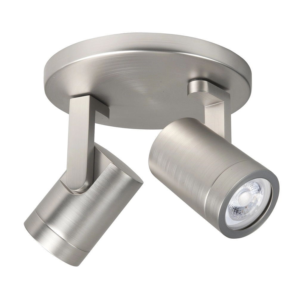 Surface-mounted spot Halo Spot nickel 2-light round