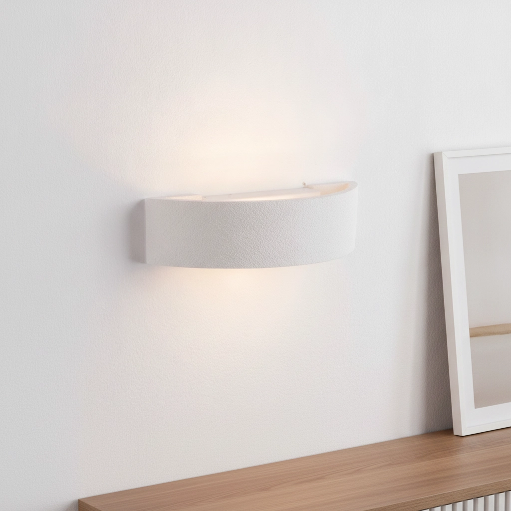 White wall lamp Tidal design