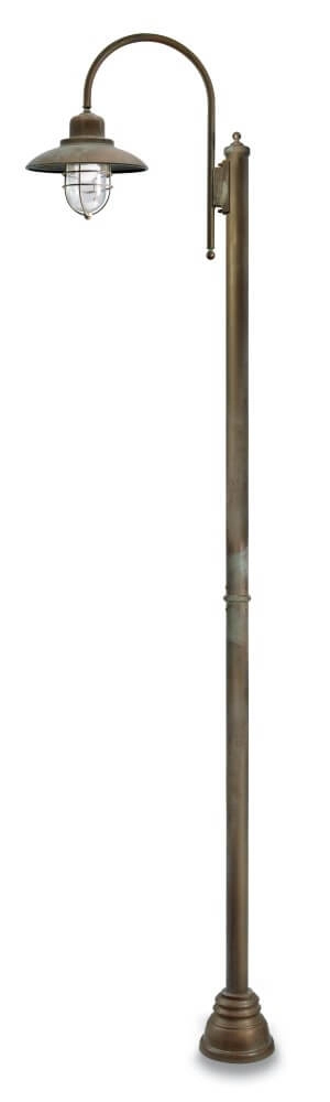 Floor lamp Patio Cage M - aged brass