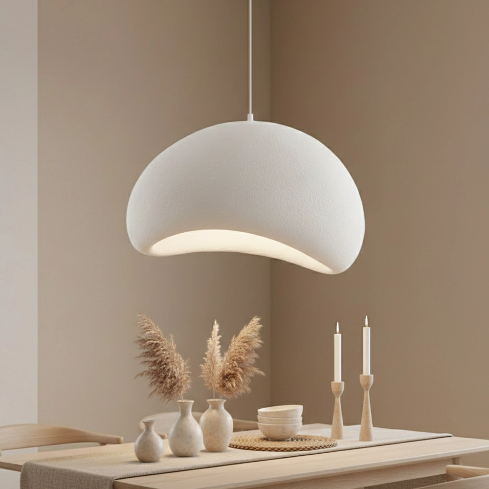 Natural pendant lamp Aere white 60cm