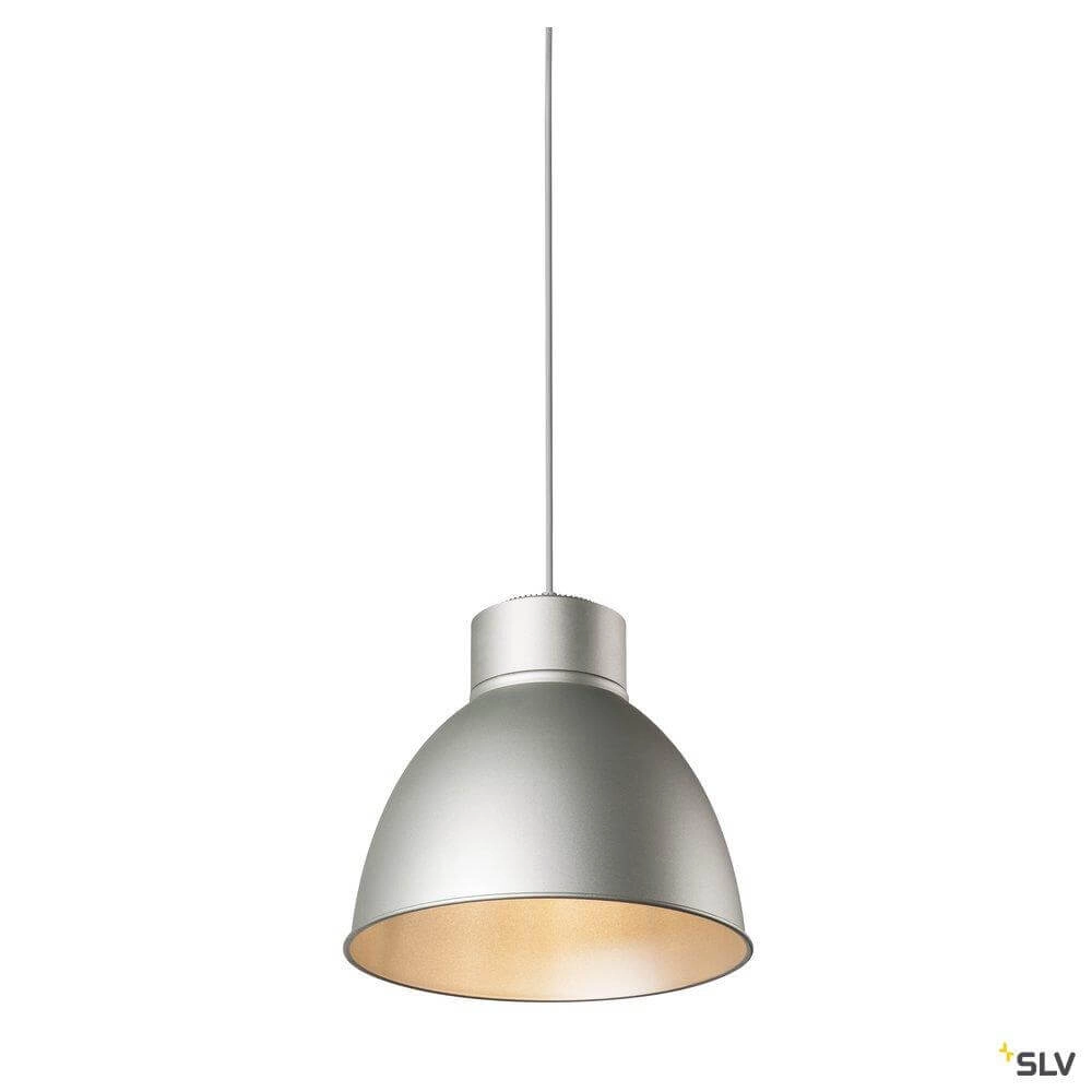 Pendant lamp Para Dome grey Ø 12.7cm SLV 4024163252942