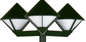 Outdoor lighting standing black Triangle 2m Albert 4007235620528