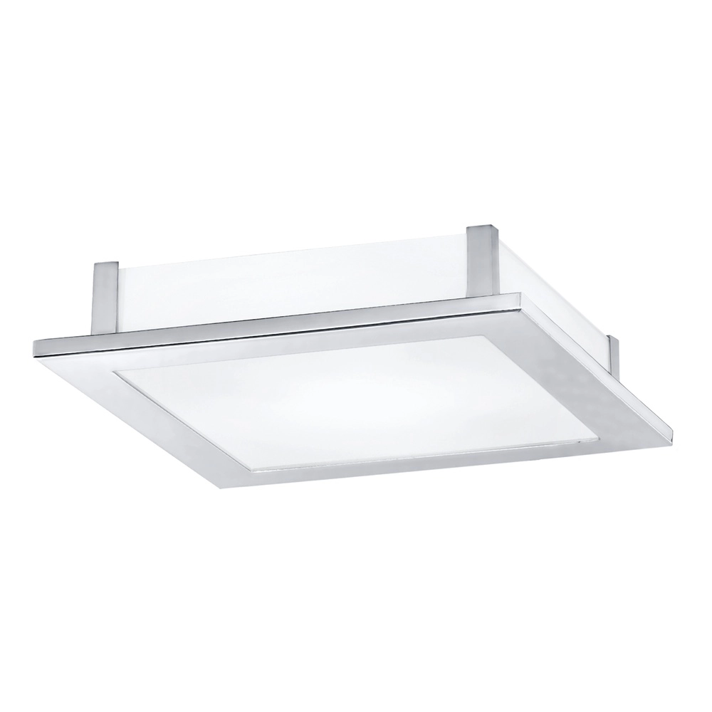 Square ceiling lamp Auriga chrome 30cm