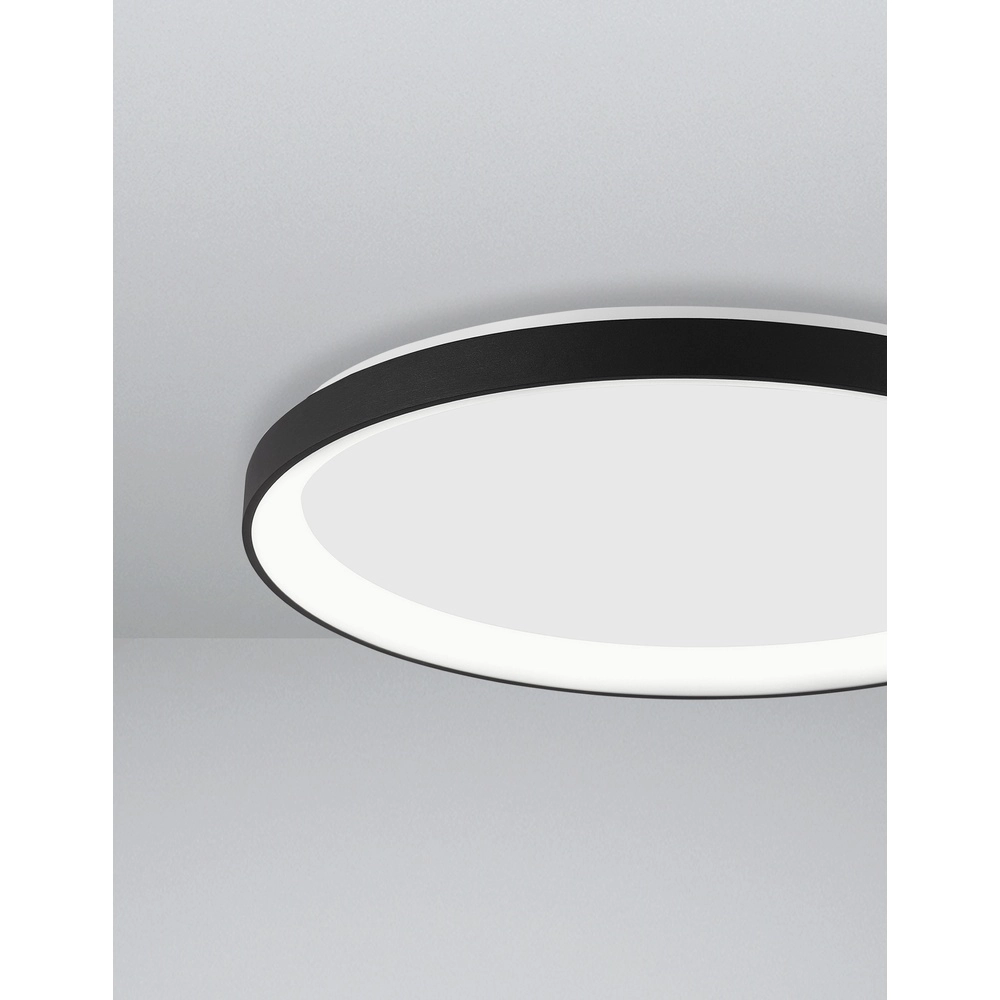 Design ceiling light Pertino Ø 38cm black Lyora 5212017445971