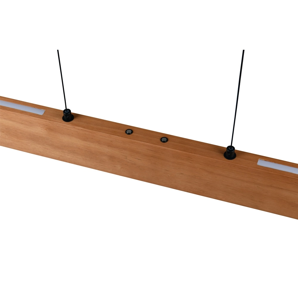 Sleek pendant lamp Edgewood 115cm wood Trio 4017807662238