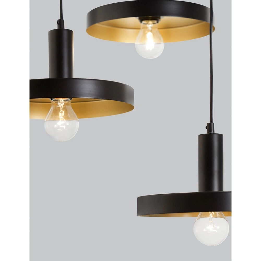 Design pendant lamp Garni 3-light black Lyora 5212017420770